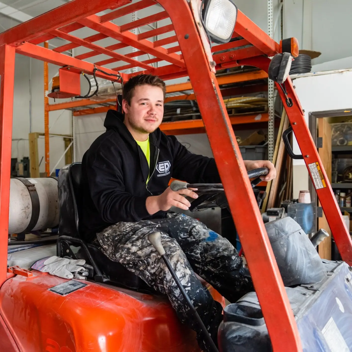 Commercial coating project