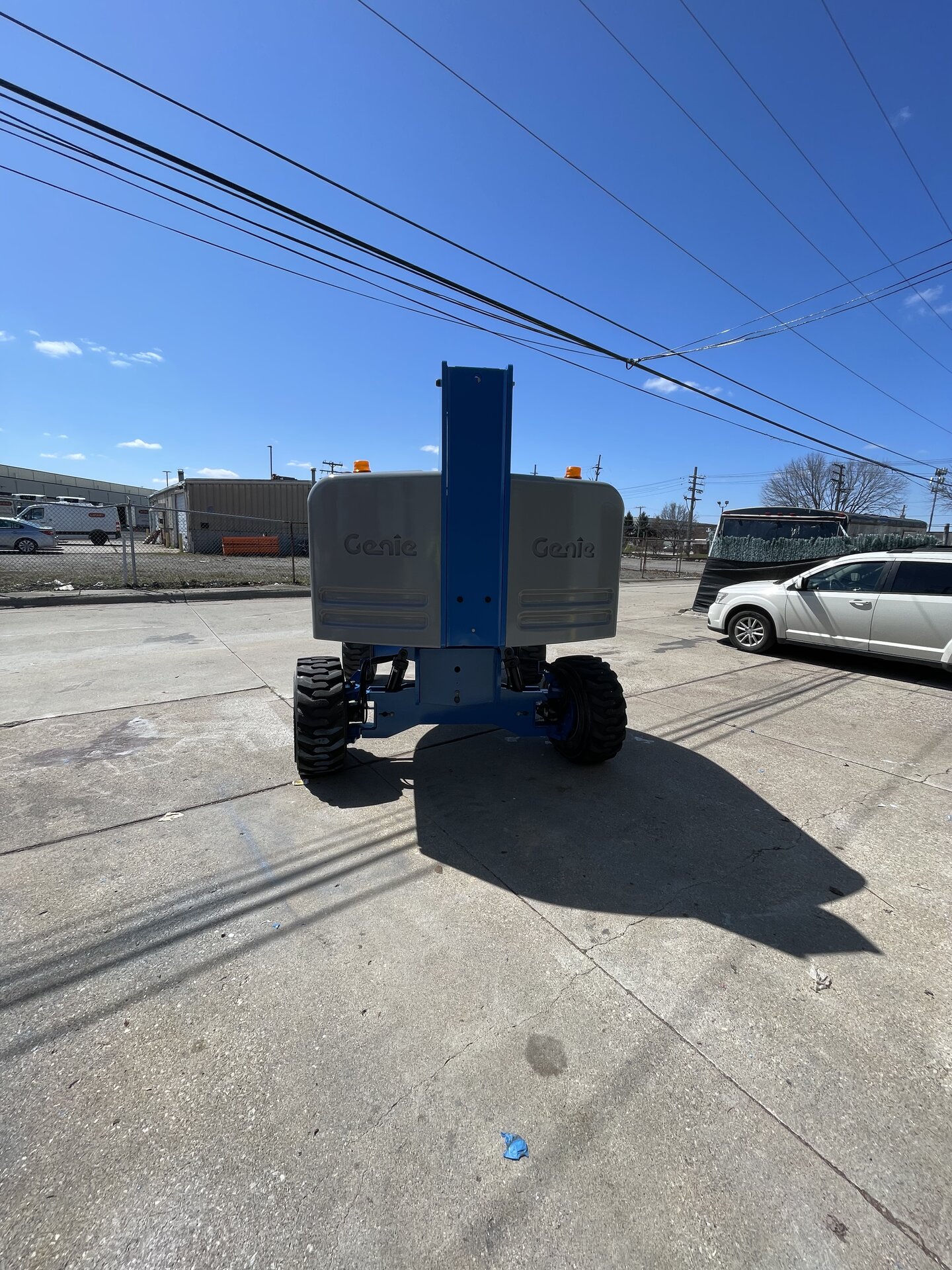 McCallister articulating boom — fully finished, returned to rental-ready condition